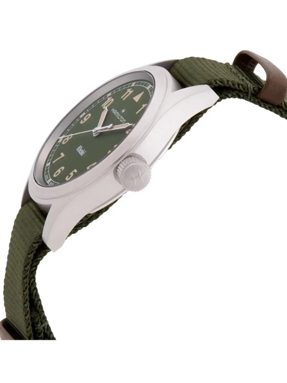 NWT Hamilton Khaki Field Quartz Green Dial Watch